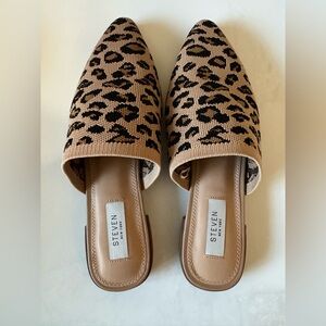 Steve Madden Mules Leopard Print Size 8.5